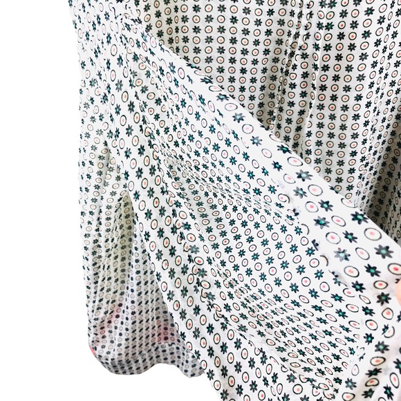 NWT Umgee Blouse Tunic XL Boho Open Slit Long Sleeve & Back Print Semi S… - Picture 3 of 13